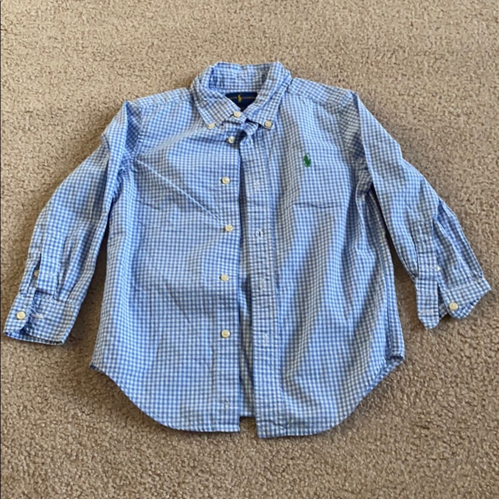 Kids Ralph Lauren Button Down Long Sleeve Shirt